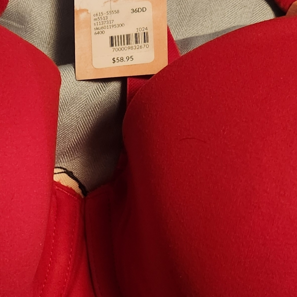 Cacique Vibrant Red Bra